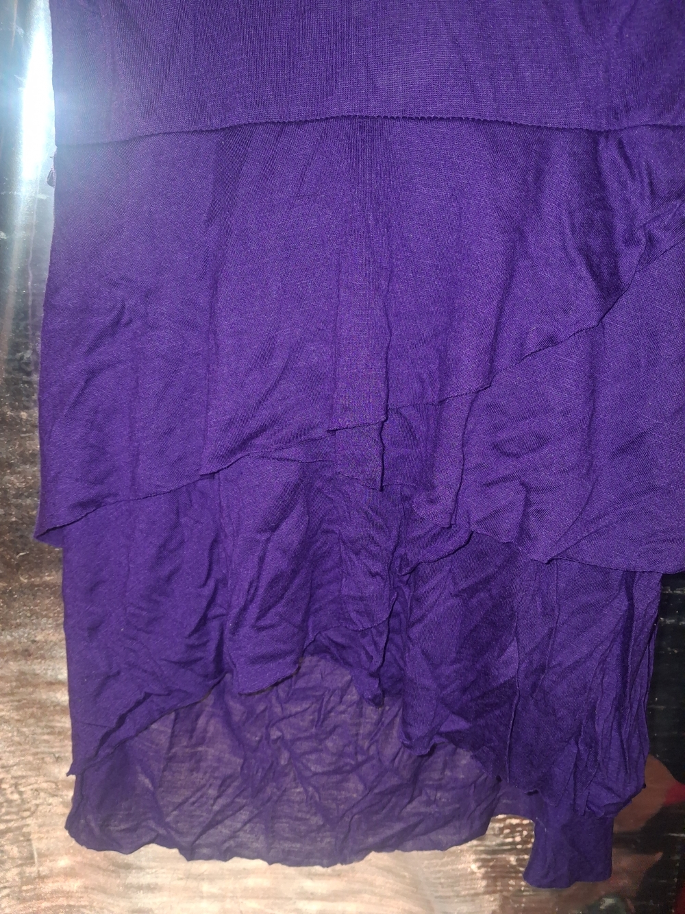 Strapless Ruffle Tube Top - Purple - Picture 3 of 3